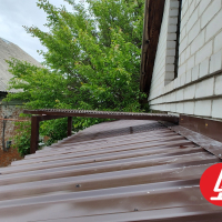 Козырёк из профнастила