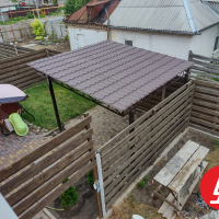 Навес из профнастила